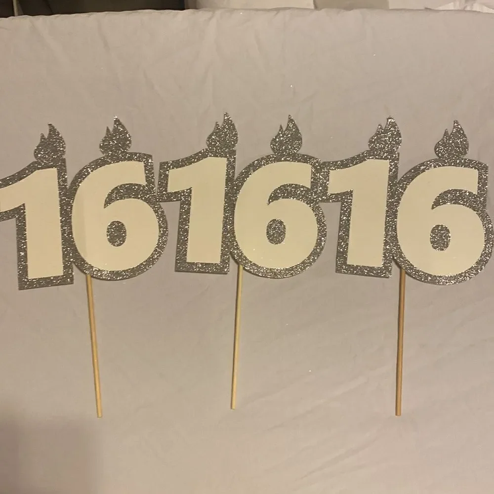 46-Piece Sweet 16 Decor: High-Quality Photo Props EUC